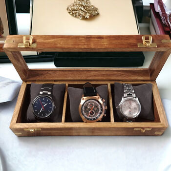 Personalised Wooden Watch Box, 6 of 6
