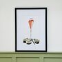 Champagne And Oysters Limited Edition Print | Cocktails Print, thumbnail 5 of 6