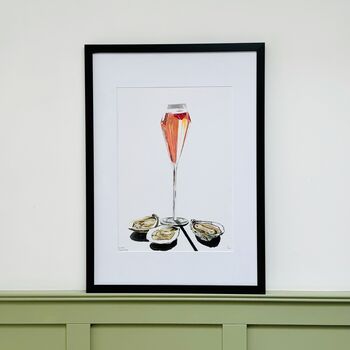 Champagne And Oysters Limited Edition Print | Cocktails Print, 5 of 6