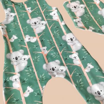 New Baby Koala Dungarees Gift Set Australia, 6 of 9