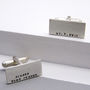 Silver Personalised Mens Cuff Links, thumbnail 2 of 7
