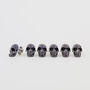 Six Skull Design Dress Shirt Tuxedo Studs And Cufflink Set, thumbnail 2 of 2