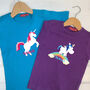 Child's Personalised Unicorn T Shirt, thumbnail 2 of 8