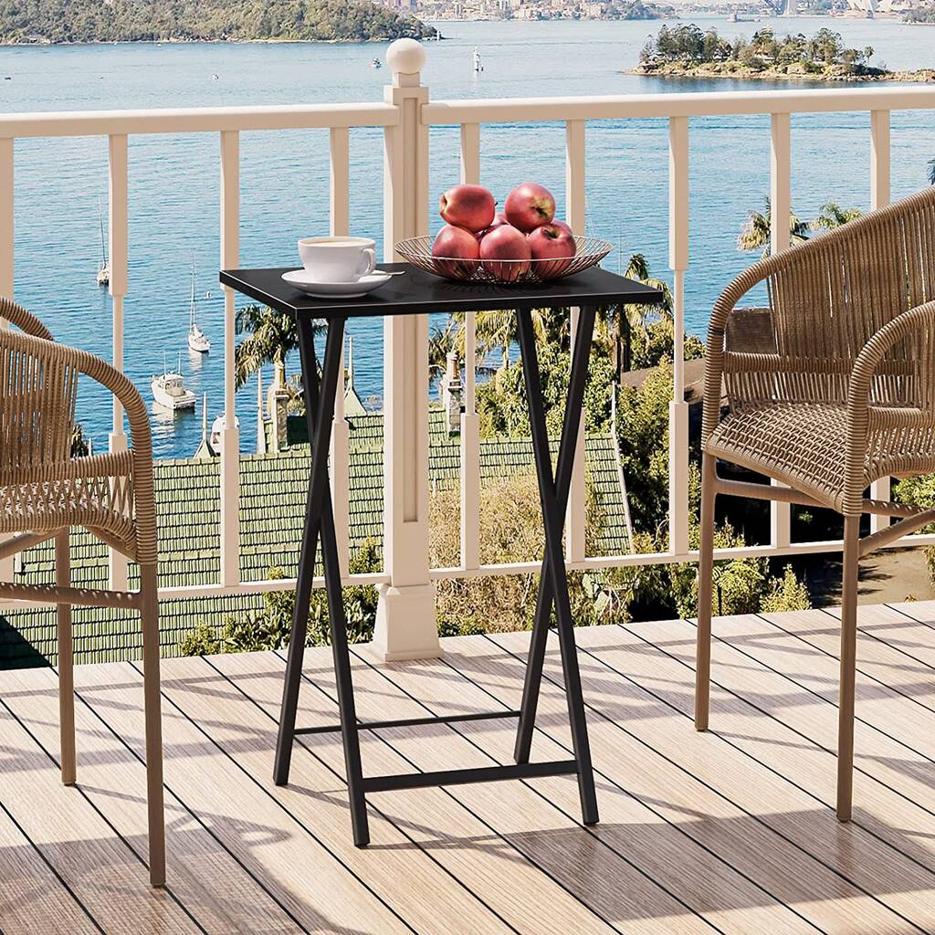 Outdoor folding store snack tables