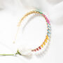 Rainbow Gem Jewelled Headband, thumbnail 1 of 3