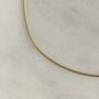 Yellow Gold Snake Chain Necklace, thumbnail 2 of 4