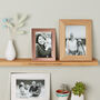 Personalised Oak Shelf With Photo Frame Options, thumbnail 1 of 12