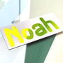 Fluorescent Name Decal Personalised Kids Name Sticker, thumbnail 5 of 6