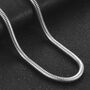 Mens Sterling Silver Heavy Snake Chain Necklace, thumbnail 2 of 10