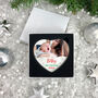 My First Christmas Photo Ceramic Heart Hanging Decoration + Gift Box, thumbnail 2 of 7