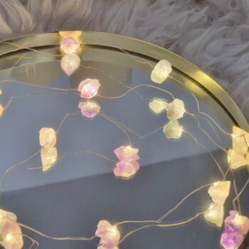 Love Healing Crystal String Fairy Lights, 3 of 6
