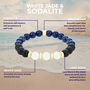 Sodalite Lava Stone Aromatherapy Bracelet Gift Set, thumbnail 5 of 6