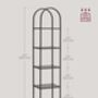 Five Tier Shelf Tempered Glass Rack Arched Design, thumbnail 10 of 12