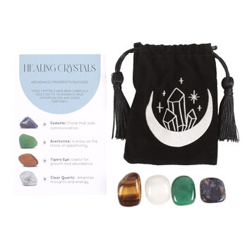 Success Healing Crystal Set With Moon Trinket Dish, 3 of 7