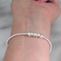 Sterling Silver Decade Rings Birthday Bracelet Gift For Various Ages, thumbnail 1 of 12