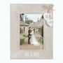 Personalised Mr And Mrs Wooden Heart Photo Frame, thumbnail 4 of 4