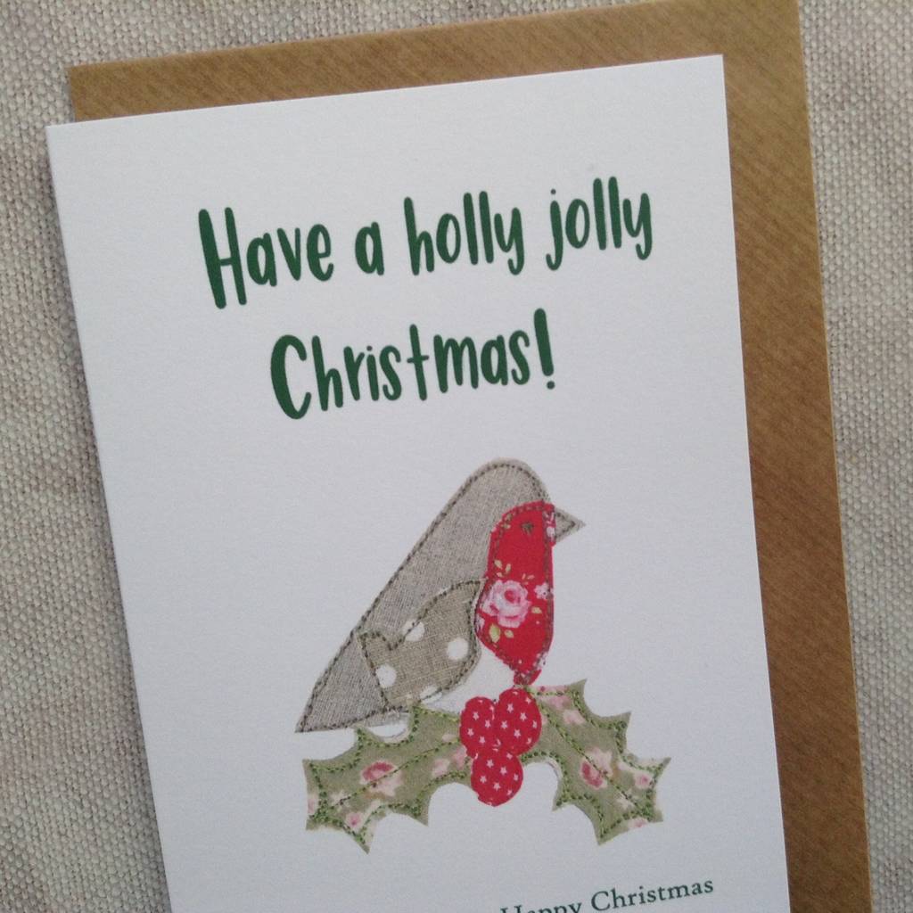 Holly Jolly Christmas Card 