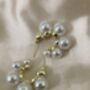 Chunky Beaded Pearl Hoop Earrings, thumbnail 1 of 6
