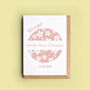 'Cherry Blossom' Personalised New Baby Girl Card, thumbnail 1 of 2