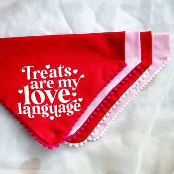 Love Language Valentines Dog Bandana, 7 of 8