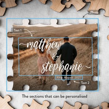 Wedding Puzzle Guestbook Personalised With Custom Photo, 11 of 11