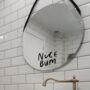 Nice Bum Mirror Decal Bathroom Decor, thumbnail 1 of 2