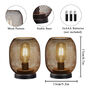 Set Of Two Round Table LED Lamps Battery Powered, thumbnail 2 of 5