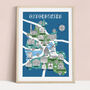 Oxfordshire Map Print, thumbnail 1 of 2