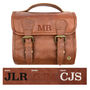 Personalised Leather Hanging Wash Bag With Buckles, thumbnail 6 of 8