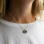 Pembroke Sterling Silver Disc Duo Necklace, thumbnail 2 of 4
