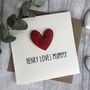 Personalised Child Loves Heart Birthday Card, thumbnail 1 of 3