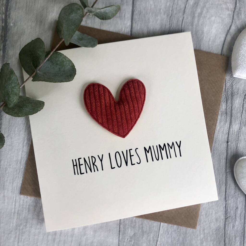 Personalised Child Loves Heart Birthday Card, 1 of 3