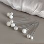 Set Of Five Pearl Bridal Hair Pins, thumbnail 5 of 11