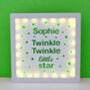 Personalised Twinkle Twinkle Little Star Box Light, thumbnail 9 of 12
