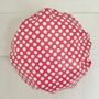 Waterproof Shower Cap In Soft Red Spot, thumbnail 1 of 5