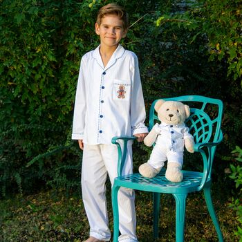 Gingerman Pyjama Set With Matching Teddy Bear Set, 3 of 4