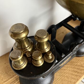 Vintage Salter Staffordshire Cast Iron And Brass Scales, 2 of 8