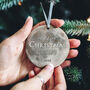 Personalised First Christmas Married Moon Phase Bauble, thumbnail 2 of 4