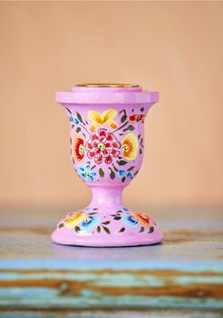 Hand Painted Kashmiri Candlestick, 5 of 7