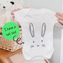 New Baby Bunny Face Romper, thumbnail 1 of 7
