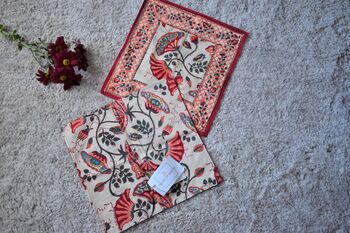 Red Floral Cushion Cover, 2 of 2