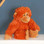 Soft Orangutan Plush Toy, Eco Friendly, thumbnail 2 of 7