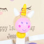 Pull Along Toy Unicorn Toy With Personalised Cotton Bag, thumbnail 6 of 6