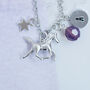 Personalised Horse Charm Necklace, thumbnail 4 of 4