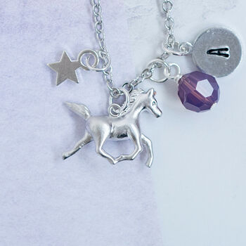 Personalised Horse Charm Necklace, 4 of 4