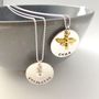 Personalised Silver Name Disc Necklace, thumbnail 1 of 3