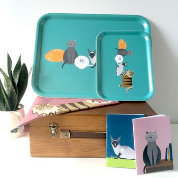 Cat Characters Small Wooden Tray, 4 of 7