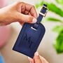 Engraved Initials Full Grain Leather Luggage Tag, thumbnail 2 of 8