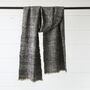 Fair Trade Woven Soft Yak Wool Raw Silk Unisex Scarf, thumbnail 10 of 11