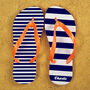 Personalised Striped Flip Flops, thumbnail 3 of 5